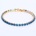 The Ice waterproof gold tennis bracelet with crystals
