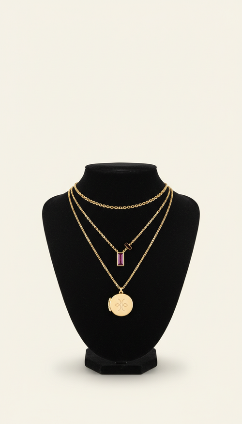 The Full Look complete waterproof 18k gold jewelry set by VALÉ